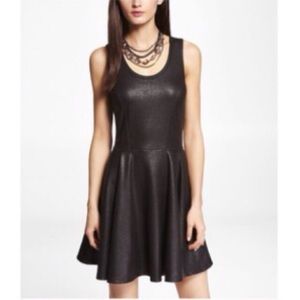 *PRICE LOWERED* Crackle-Coated Ponte Knit Skater Dress